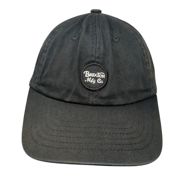 Brixton Mfg Co Slideback Baseball Cap Black One Size Adjustable Embroidered - Picture 1 of 11